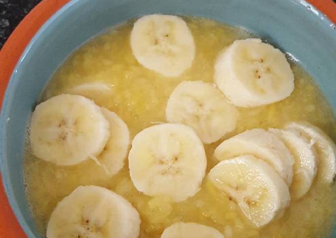 How to Prepare Perfect Banana moong dessert