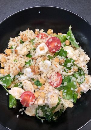 Une photo de Salade d’encornets aux pois chiches