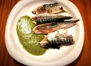 Foto principal de Verat al horno con salsa verde