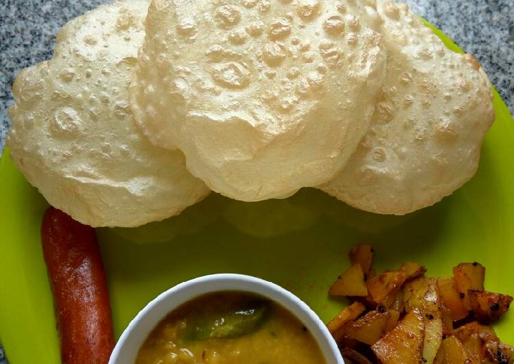 How to Prepare Ultimate Luchi, cholar daal, aloo bhaja