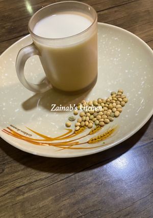 A picture of Soy milk 🥛.