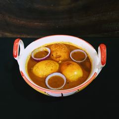 A picture of Spicy Egg Curry.