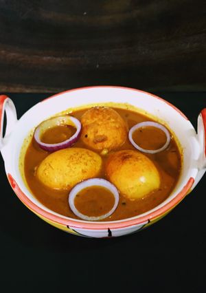 A picture of Spicy Egg Curry.