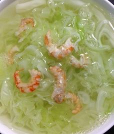 canh bắp cải tôm