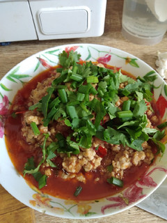 A picture of Nam Prik Ong with Pork (Easy to Make in a Dorm).