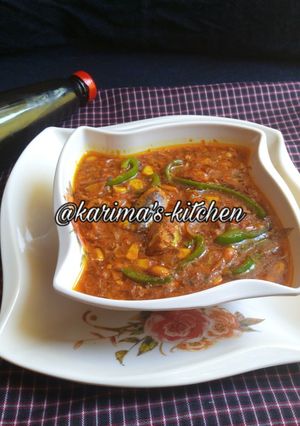 A picture of Baked beans sauce.
