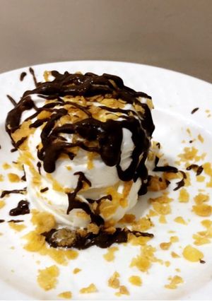 صورة لوصفة حلى سريع بالبيت كل شي جاهز 😋
