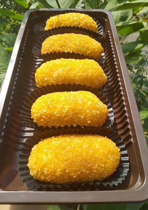 Foto resep Crocet kentang merah isi ayam 🍒🍒🍒