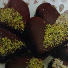 قلوب بالشوكولاتة coeurs au chocolat-レシピのメイン写真