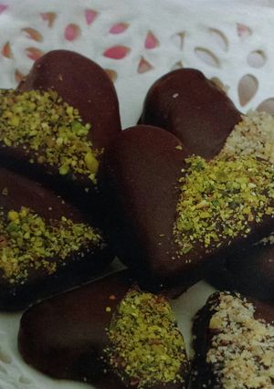 صورة لوصفة قلوب بالشوكولاتة coeurs au chocolat