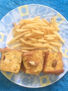 Foto resep Toast Keju Sosis Telur