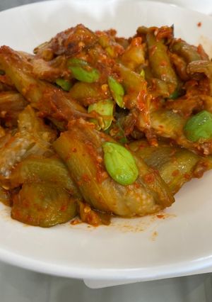 Foto resep Terong sambal pete vegan