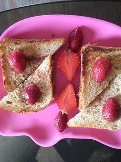 A picture of Strawberry Bread Sandwich.