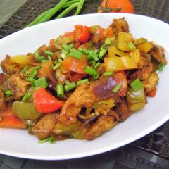 Singaporean Sweet And Sour Chicken A picture of Singaporean Sweet And Sour Chicken.