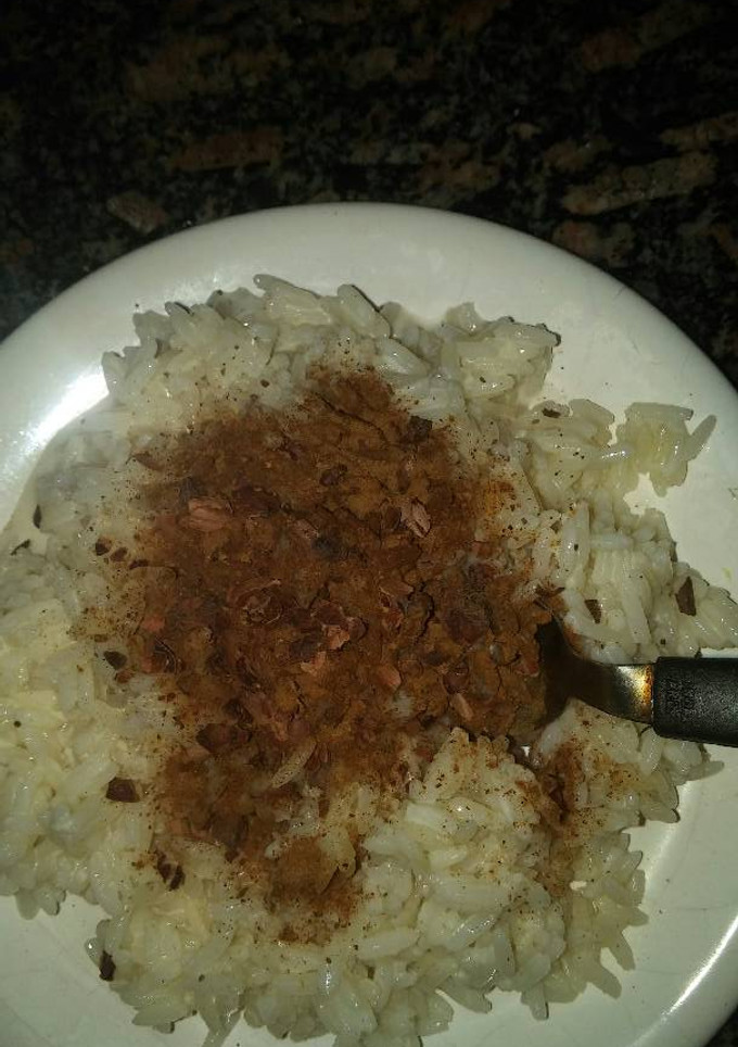 Una foto de Arroz con leche seco versión marroqui vegan versión