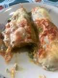 Canelones verdes con Calabaza y Choclo