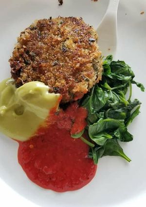 A picture of Moong Oats Tikki.