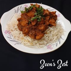A picture of Rice Vermicelli with Chicken.