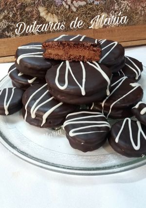 Una foto de Alfajores de chocolate