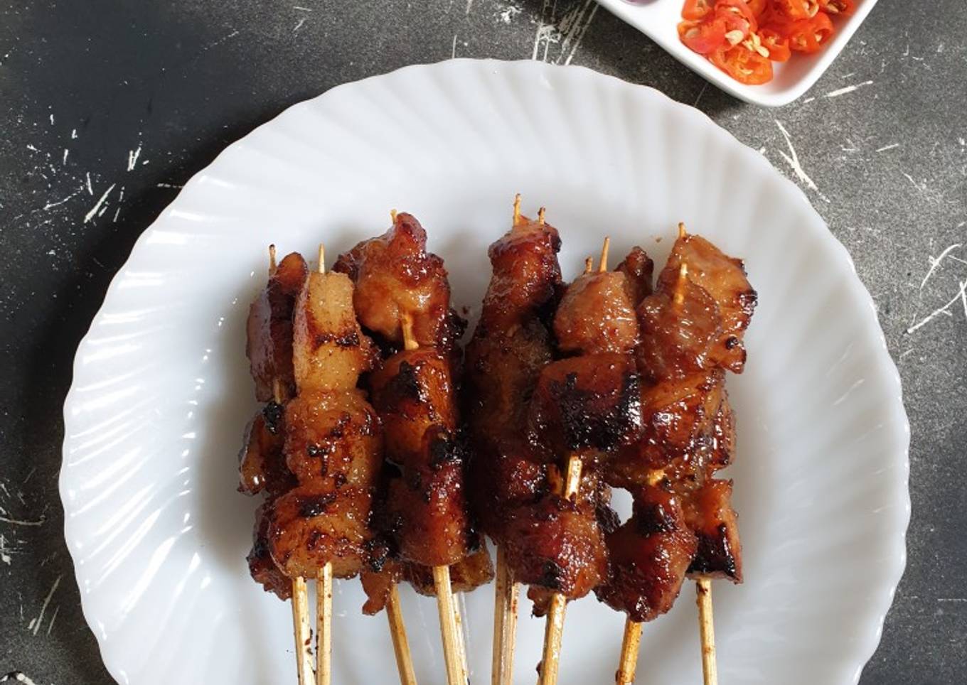 Sate Babi Pedas Manis