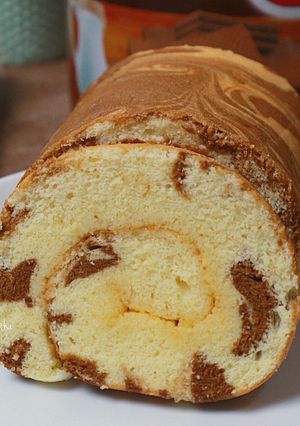 Foto resep Chiffon marmer Rollcake