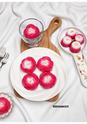Foto resep Khanom Leum Kleun Merah Putih