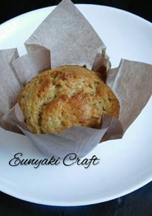 A picture of Banana muffins #bakingfor kids.