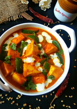 A picture of Restaurant-Style Kadai Paneer.