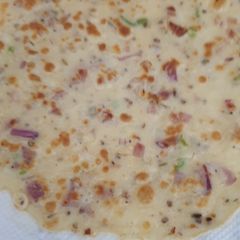 A picture of Pyazi pancakes.