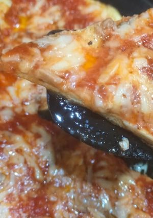 صورة لوصفة بيتزا البيض السريعة
