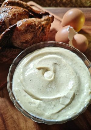 Foto resep Garlic Mayo Jammy Egg (anti gagal)