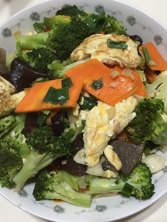 青花菜木耳炒蛋 的食譜成品照片