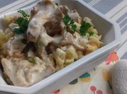 Une photo de girolles avec crème