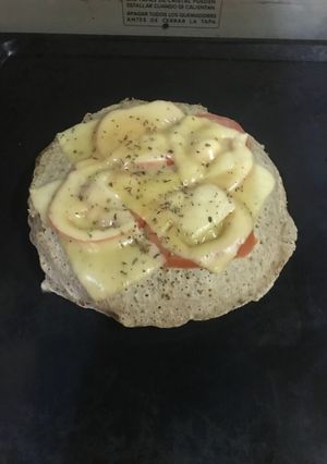 Una foto de Torta de panqueque salada