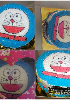Foto resep Cake ultah Doraemon