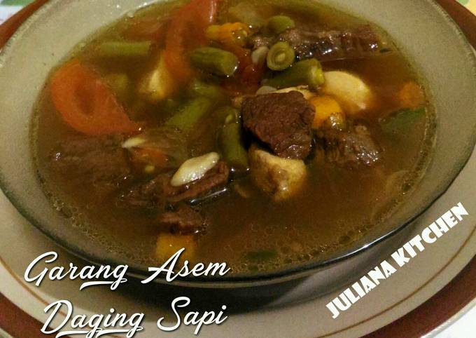 Resep Garang Asem Daging Sapi Oleh Artikah Juliana Cookpad