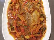 A picture of sweet and sour fish