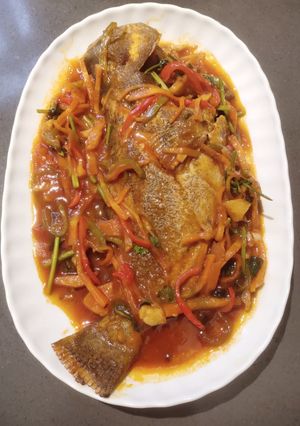 A picture of Sweet and Sour Fish.
