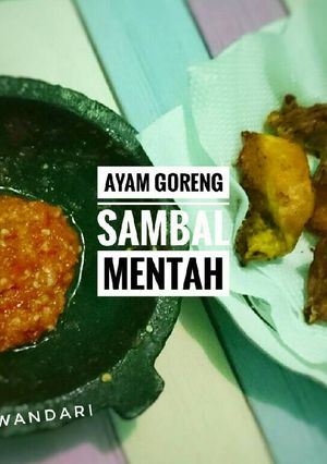 Foto resep Ayam Goreng Sambal Mentah