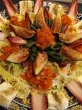 Endibias rojas con brevas y queso