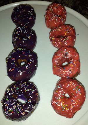 Una foto de Donas coloridas