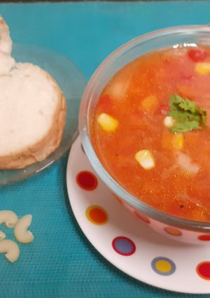 A picture of Easy Peasy Milano Minestrone Soup --- A healthy version of Italian Minestrone Soup.
