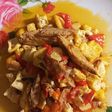 Tumis Tahu ikan cue tongkol