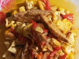 Tumis Tahu ikan cue tongkol
