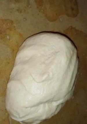 A picture of Pizza dough without yeast🍕.