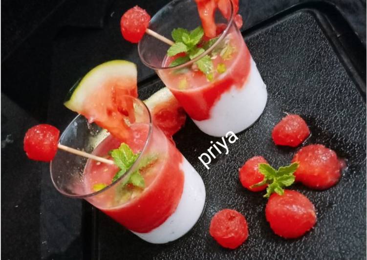 Recipe of Homemade Watermelon Lassi