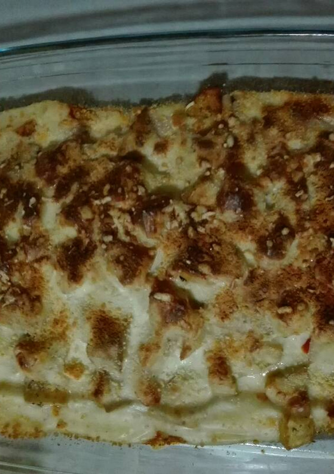 Una foto de Patatas con bechamel