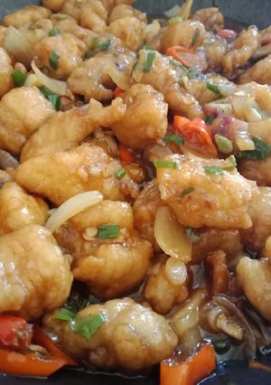 Foto resep Ayam popcorn masak mentega