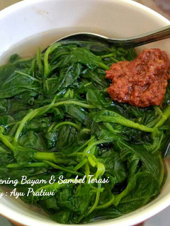 Foto resep Bening bayam & sambal terasi