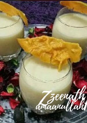 A picture of Mango Milkshake Shots.